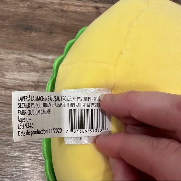 NWT Squishmallow | Sanrio pompompurin hamburger 7” - Picture 5 of 10